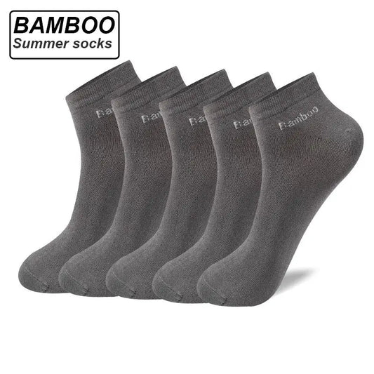 5Pairs Men's Bamboo Fiber Socks Short Summer Casual Breatheable Anti  Socks 83.69 EZYSELLA SHOP