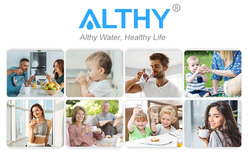 ALTHY Under Sink Drinking Water Filter Purifier -NSF/ANSI Certified Direct Connect Under Counter Drink Water Filtration System  Hardware > Plumbing > Water Dispensing & Filtration 226.99 EZYSELLA SHOP
